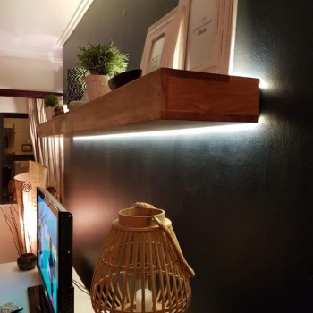 Oak floating shelf